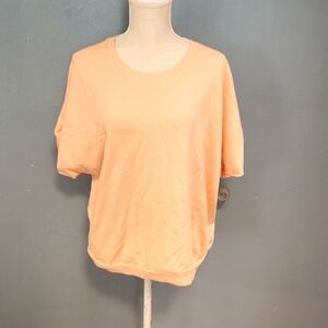 Fabletics activewear Terry cloth cropped short sleeve top